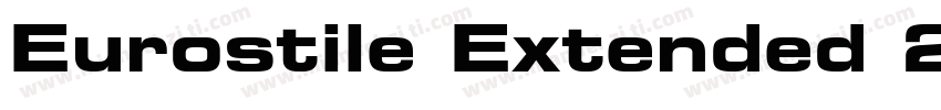 Eurostile Extended 2 Regular字体转换